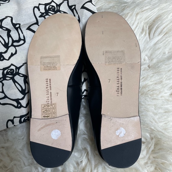 Brand New Freda Salvador Aubrey Mary Jane Flat, Black Leather. - Picture 8 of 11